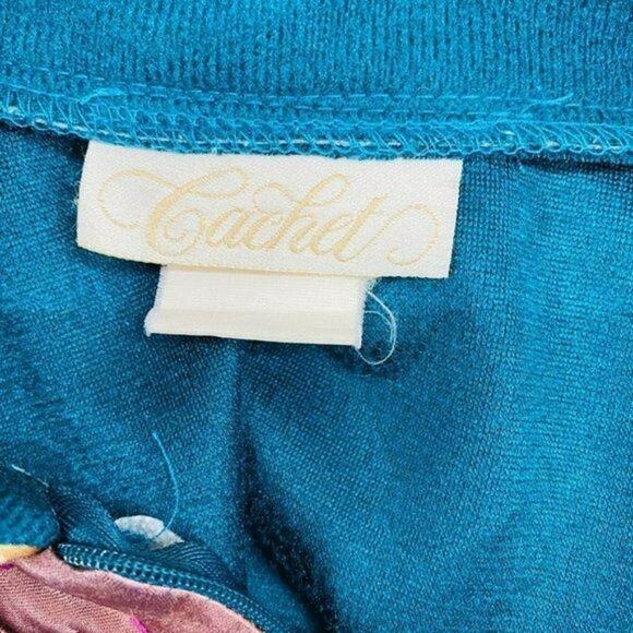 Vintage House Coat Zip Front Velour Robe Long Quilted Satin Small - Picture 8 of 9